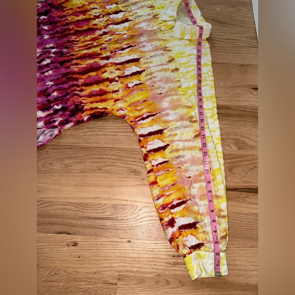 Anthropologie Boho Daria Tie Dye Button Down Tunic Top in Rose Size Large - Picture 7 of 12